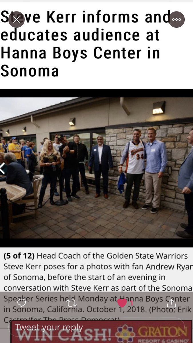 Welcome back to #TheBay #TheCity <a href="/MikeDunleavyJr/">Mike Dunleavy</a> in the presence of greatness!