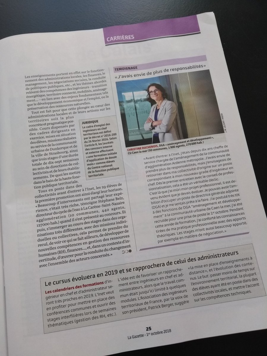 IngeChef_INET's tweet photo. Un très bel article de @Lagazettefr cette semaine sur la nouvelle formation des @IngeChef_INET et la première promotion #JulesVerne https://t.co/ikA5mSFJ7M