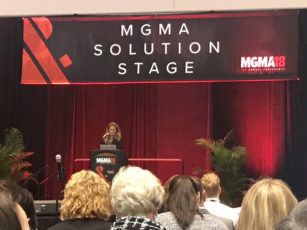 AndiErben's tweet photo. Come see Kelly Waggoner, VP of HR @MGMA for The New Talent Paradigm session! #MGMA18ANNUAL Re-think how we bring talent to the workforce; be proactive in preparing the workforce for the future! https://t.co/N0NCIOe7za