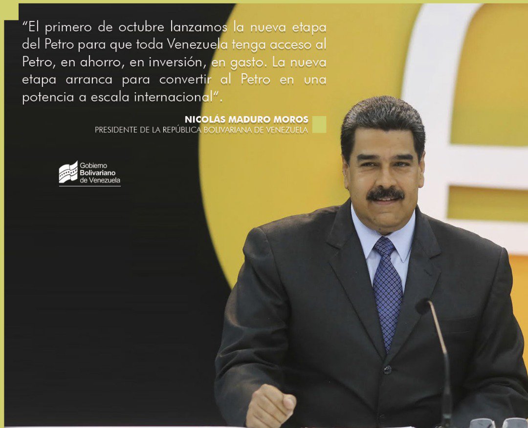 DGI_IVSS's tweet photo. #PetroNuevaEraEconómica  || Con el inicio de operaciones internacionales a través del Petro, la Patria se abre paso en el intercambio comercial de criptoactivos, haciendo frente al bloqueo financiero al usarla como instrumento de pago para la adquisición de bienes y servicios. https://t.co/H9onWqDUb2