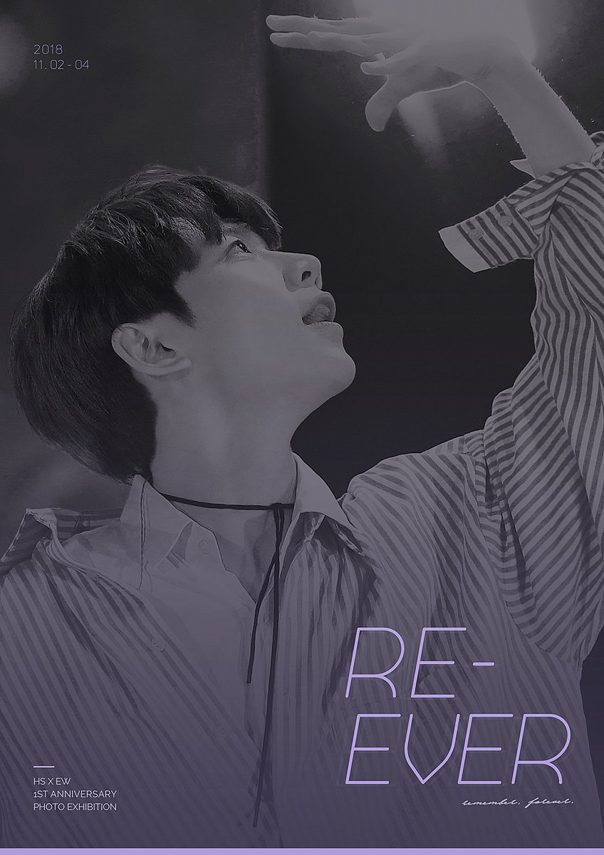 Re_ever1102's tweet photo. ➖
'REˇ EVER'

HS x EW Photo Exhibition for 1st Anniversary
NOV 02 - 04, Seoul

COMING SOON https://t.co/khncjpL7zI