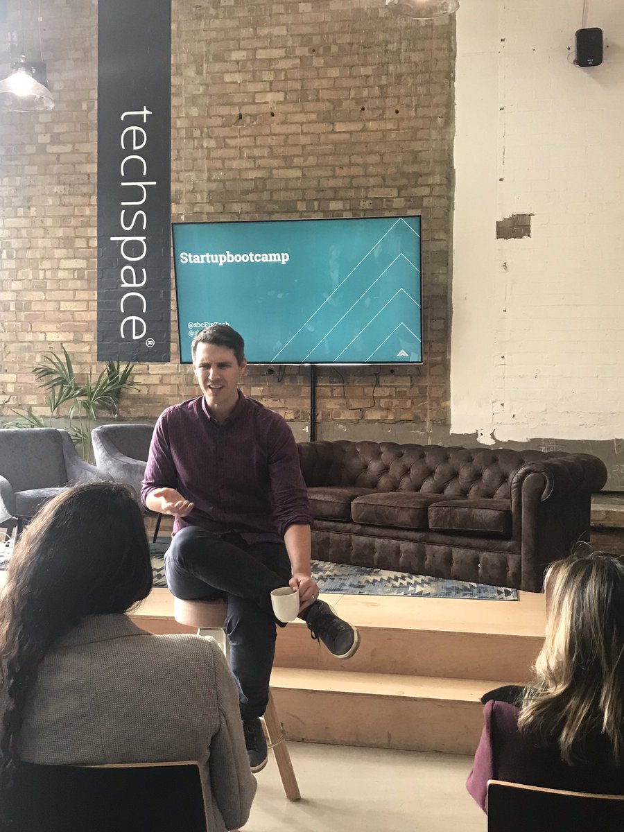 AndresMRamirez1's tweet photo. The last week in #clab2018 we have an opprtunity to listen @afontao. Today I am in the techspace of the a Global accelerator @Sbootcamp as part of #fintech mission to #London #UK @Asobancaria https://t.co/I5yCGdnfZt