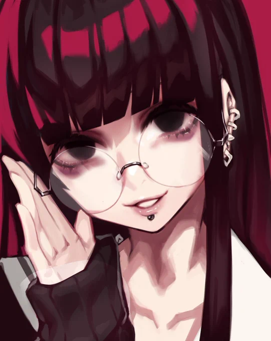 先ほどのイラストのお顔。アイコンっぽい 