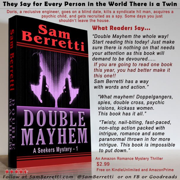 SamBerretti's tweet photo. #TuesdayThoughts #TuesdayMotivation ::Time for a new #thriller -wow! Make the week fly with hot new #mysteries!
Doris -she's real and a survivor in a unreal world.
#BookadayUK #Thriller #SuspenseNovel #TeaserTues
More >>https://t.co/BET5IU13gU https://t.co/lUhdtoKU7W