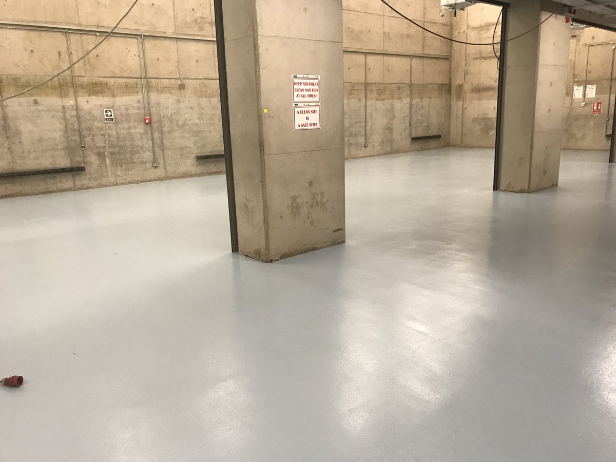 Job Complete! 2800m2 of <a href="/flowcrete/">Flowcrete</a> SF41 Sky Blue for Guthrie Contracts to Plantrooms &amp; Staircases on the new Queensferry Crossing. #flooring #resin #queensferrycrossing