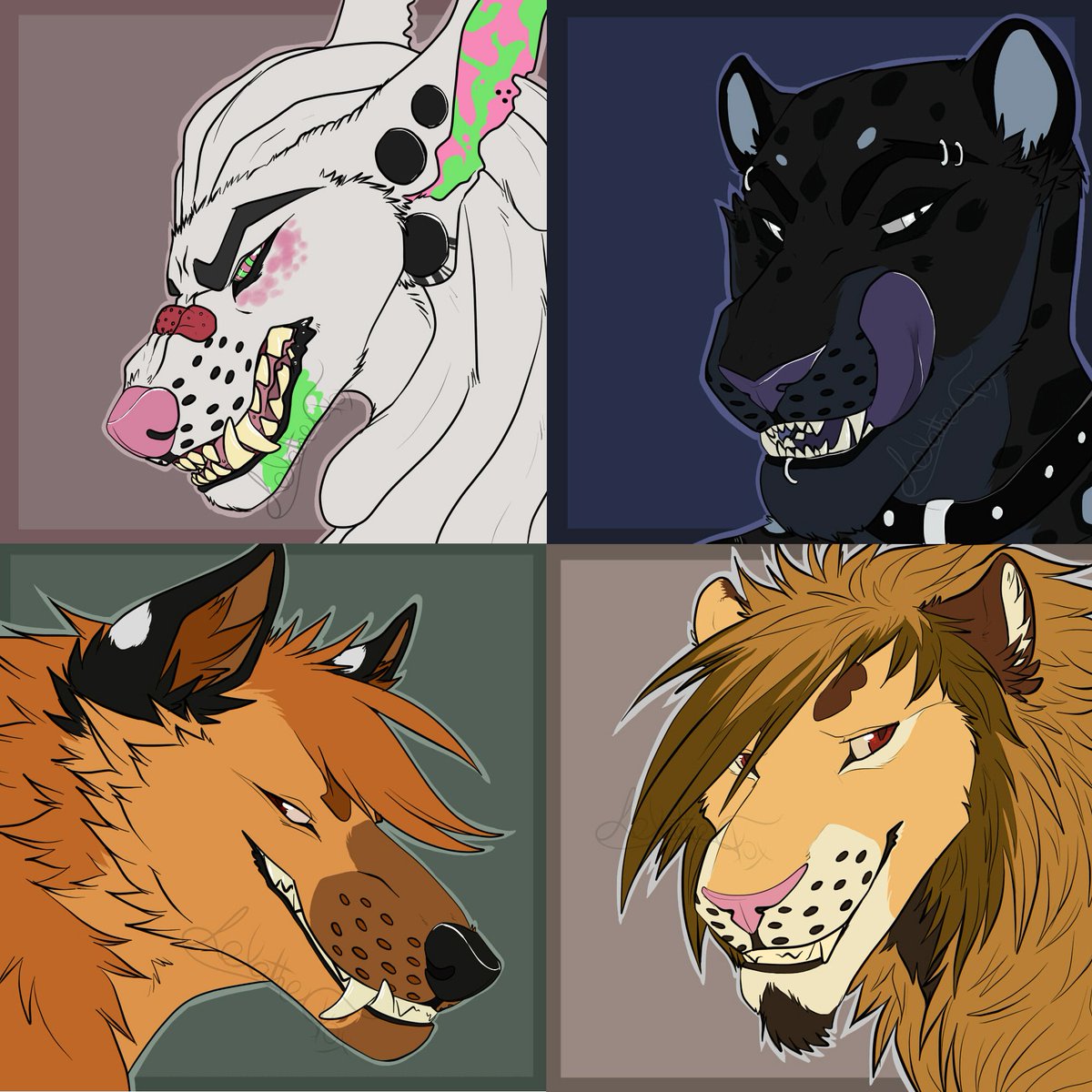 lexathefox's tweet photo. Finished batch of icons 
#furry #lexathefox #art https://t.co/f2FuSGxjnf