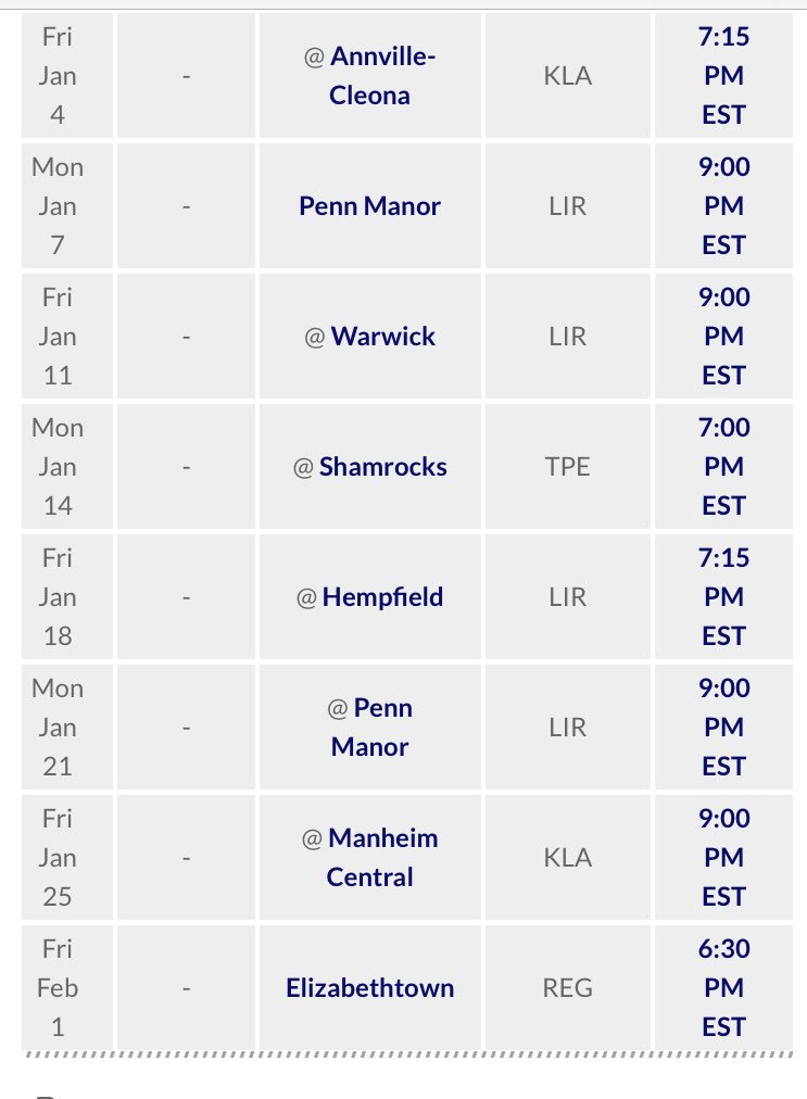 TvPuck's tweet photo. The official TV Puck 2018-2019 schedule https://t.co/WbwisL1x1X https://t.co/4QCEGwJAdn