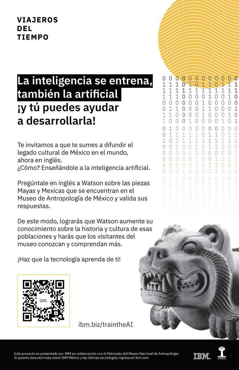 juan_carrillo's tweet photo. Interesante entrenar a la inteligencia artificial en Antropología Mexicana
#TrainTheAI https://t.co/r4EbG6xruw gran iniciativa de @ibm_mx https://t.co/NUfLyaumen