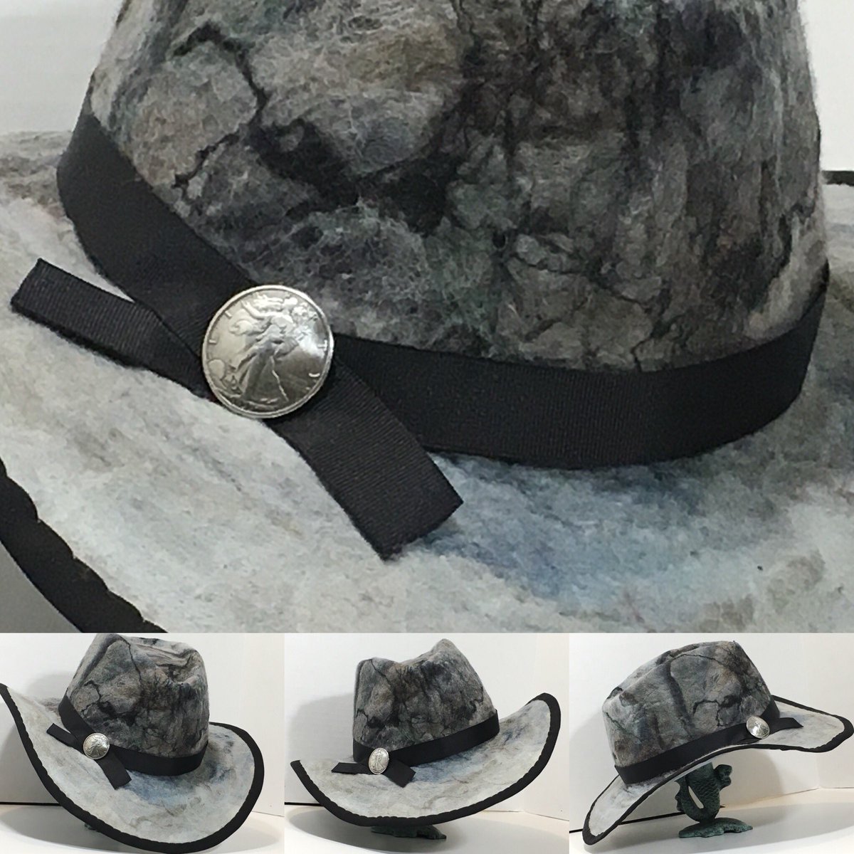 SilverdogAccsry's tweet photo. Shop us at https://t.co/VvoPamEbCX #silverdogaccessories #fashion #hat #handmade #hatforsale #fashionstatement #lovethislook❤️ #lovethislook #fedora #freeshipping #accessories #western #winter #vintagelook #vintageinspired #blackhat #character #felt #wool #silk #bohochic https://t.co/LAHJICLt5U