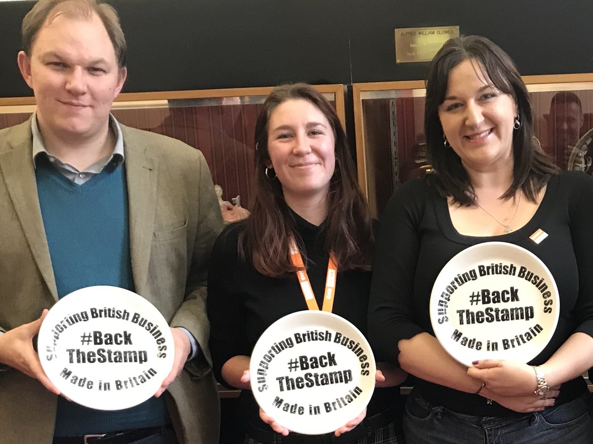 GMBMidlands's tweet photo. These fabulous #BackTheStamp plates were made by @GMB_union members working in @SteeliteUK https://t.co/LNEgs3ut0o