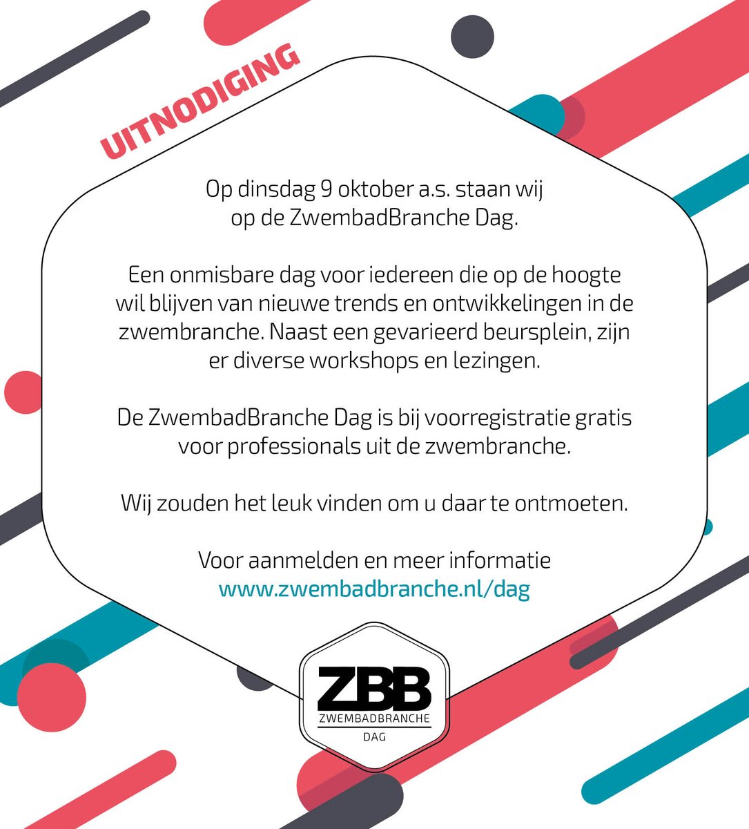 EVAoptic's tweet photo. Wil je op de hoogte blijven van de trends en ontwikkelingen in de zwembranche en heb je dinsdag 9 okt tijd voor een leuk event? Meld je aan voor de @zwembadbranche beurs in de Fabrique in Utrecht en we zien je daar! https://t.co/YZCfFi9Oks https://t.co/9BhAQhBHpf