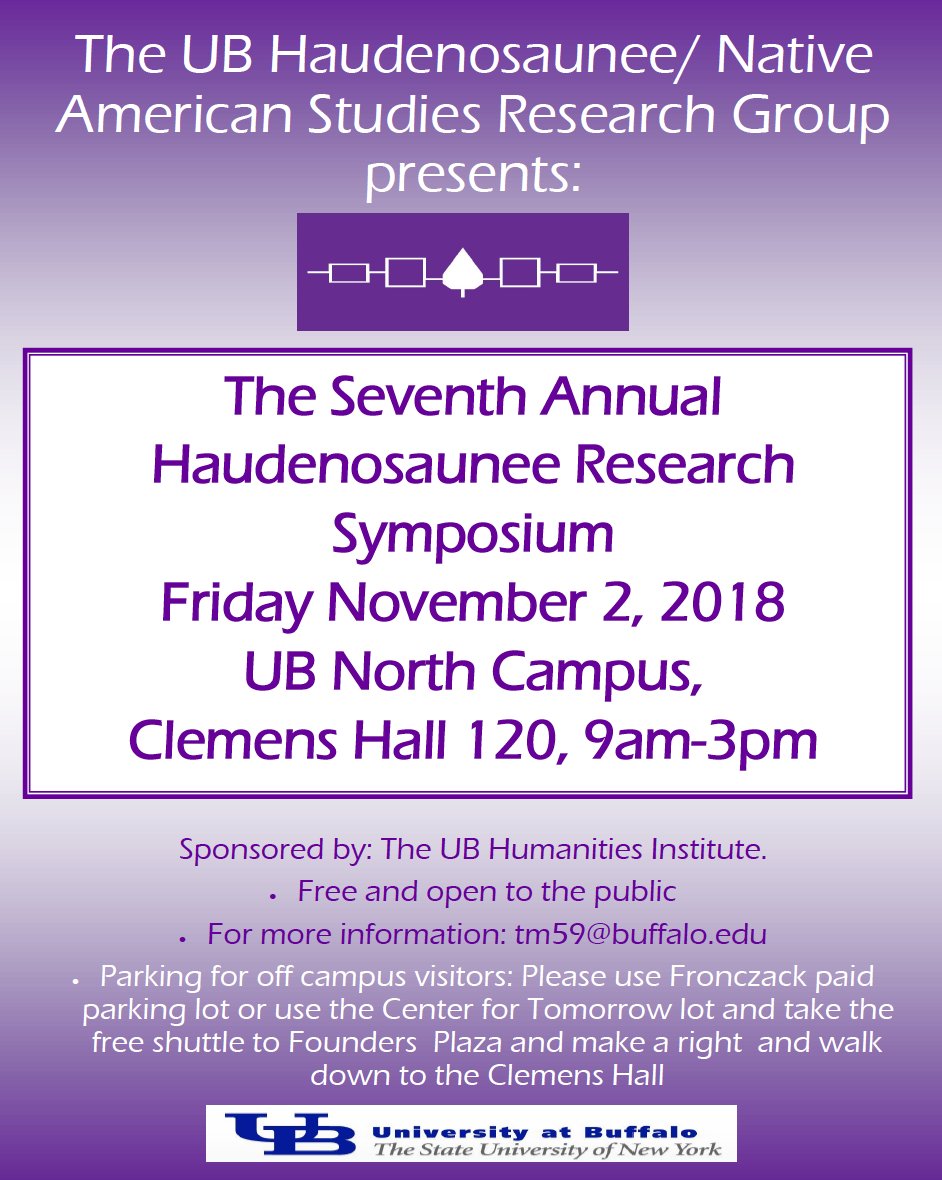 Save the date and check out this call for presentations for the 7th Annual Haudenosaunee Research Symposium on Nov. 2! If you are interested in presenting, please contact Dr. Theresa McCarthy. Presentations are generally 15-20 minutes in length. #researchopportunities