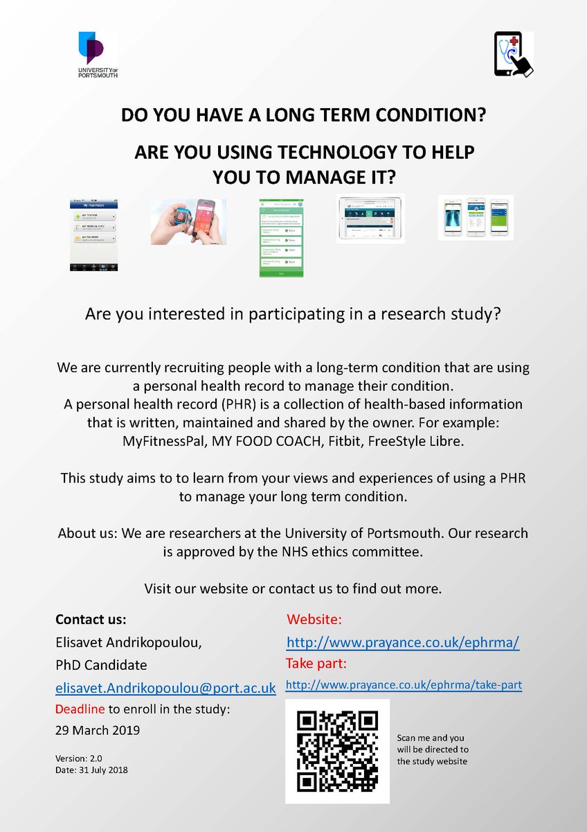 Prayance's tweet photo. #participate in our study to investigate how #PHR can effect #medication #adherence.
Please retweet this as much as you kindly can!
@MSUK6 @mssocietyuk @ParkinsonsUK @DiabetesUK @IEEEorg @TheIET @IEEEXplore @bcs @portsmouthuni @HL7UK @OfficialNIHR @NIHR_DC @NIHRCRN @PharmResUK https://t.co/KgUnAO6BR2