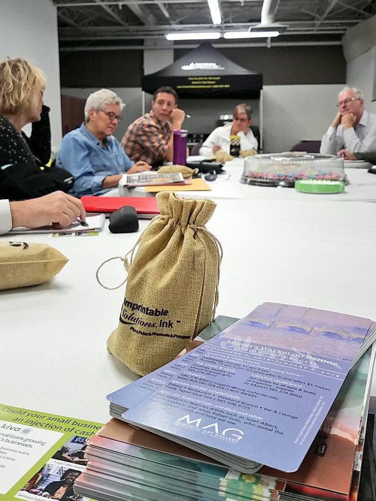 MAG_Rochester's tweet image. Morning meeting in the Neighborhood of the Arts and @roccitynews reminds us all that Best of Rochester voting is still going on. #BestofRoc18 highlights all that good in the Neighborhood #ExploreNOTA
#ImprintableSolutionsInk