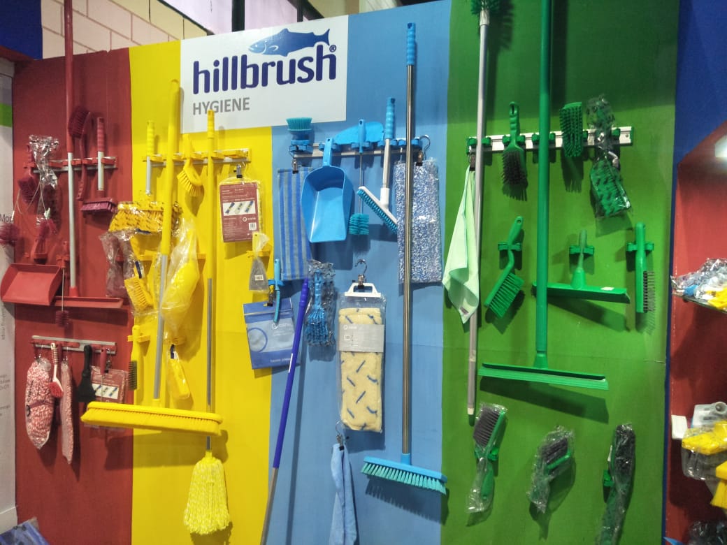 hillbrush's tweet photo. Thank you to our friends at #Superline Hygiene Solutions for displaying our colourful products during Pharm Asia 2018 held in September in Expo Center Karachi! #hygiene #exhibitions https://t.co/bQ6BgkqTPs