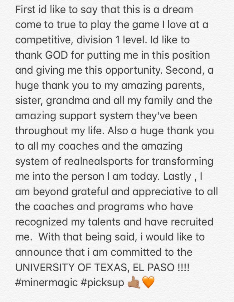 tatyana___13's tweet photo. Beyond Blessed 🧡🤙🏽 #committed @UTEPWBB https://t.co/2wr2rjouA0