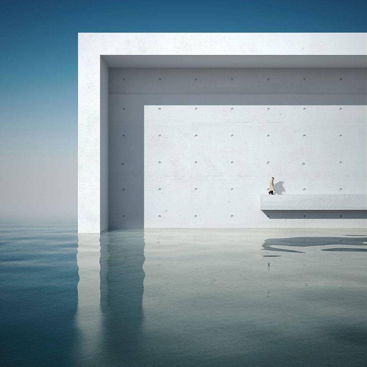 SuperManual's tweet photo. Inspiration: Sublime and otherworldy series titled ‘Was ist Metaphysik?’ by Italy-based visual artist Michele Durazzi series 👏 @d_arkroom #minimalism #architecture #3d #vr https://t.co/Gtq8Rl7xL5