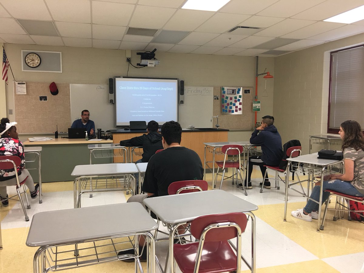 Mr. Vidovic and Ms. Walker taking time to celebrate all of the accomplishments of their students individually and point out the next area to grow in.  Their Knowledge of each student is amazing to witness; relationships matter! #togetherwecan