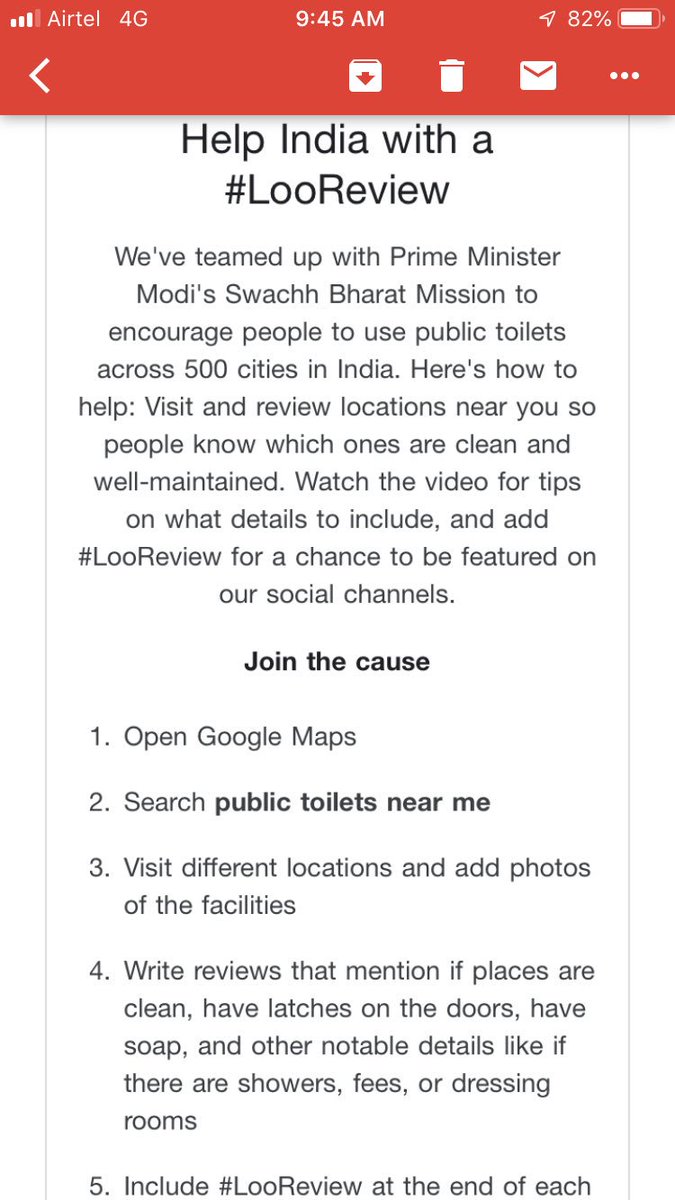 priyachettyr's tweet photo. @Chetankrishna Got to love this @Google @localguides initiative with #SwachhBharat #LooReview #LooSpotting. Shocking that nearest (& quite ugh) #Loo is 950mts away. How close is your nearest #publicloo? Go on, don’t be so such a #toff! Click https://t.co/wsSbzftKjW @localguides https://t.co/fNgWXL43Wh