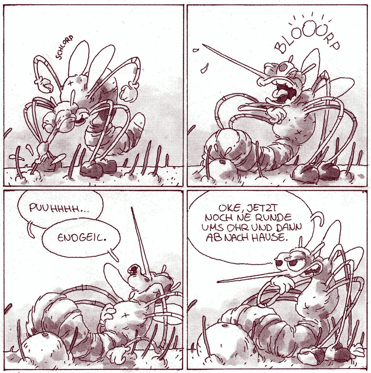 Die abgefahrenen Abenteuer von Melanie Mücke.
#cartoon #comic #mücke