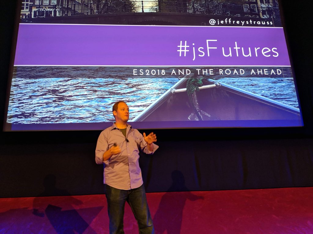 jeffreystrauss's tweet photo. This was a blast! Great audience in a beautiful theater for my #jsFutures talk at #TechoramaNL.
I’ve spoken a lot of places in amazing venues, but something is special about a cinema.
Thank you! Looking forward to tomorrow’s talk on #opensource.
#JeffAndJonsExcellentAdventure https://t.co/nUkl1pDSVK