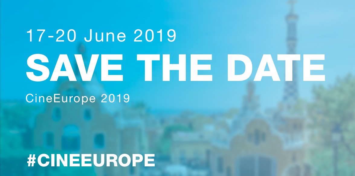 CineEuropeBCN's tweet image. #CineEurope is the longest running, biggest and most successful cinema event in Europe. Join us in 2019 from 17-20 June! bit.ly/2Iy4o5h