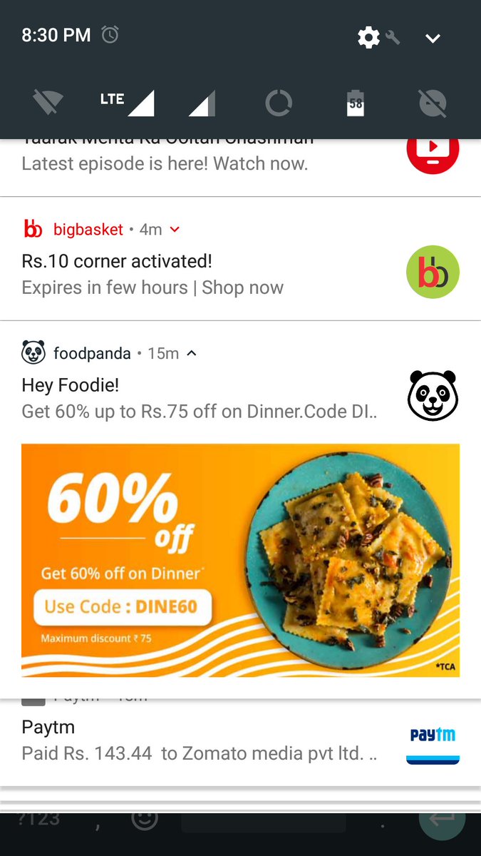 tweety_shubhi's tweet photo. @foodpandaIndia #FraudPanda another chutiya banane ka tarika ? https://t.co/sXLZ2z7Ntn