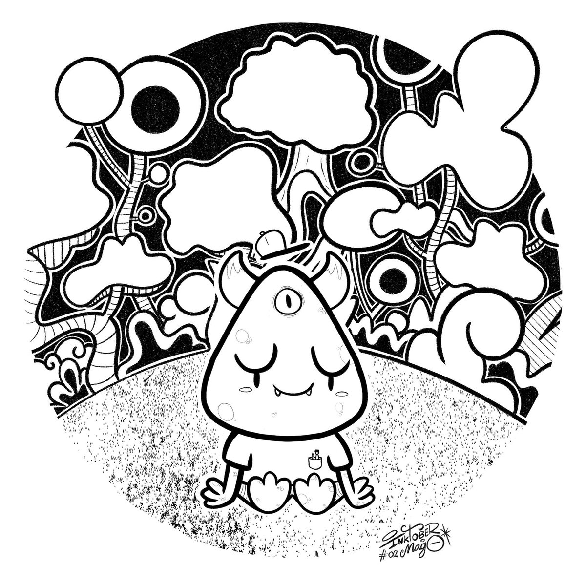 Magopremier's tweet photo. « Placidité boisée : Entre brise et rosée , j'attends la mousse de ce mois d'octobre entamé » 🏝
—————————————
#inktober2018 #inktober @inktober https://t.co/S5t4os0Q0S