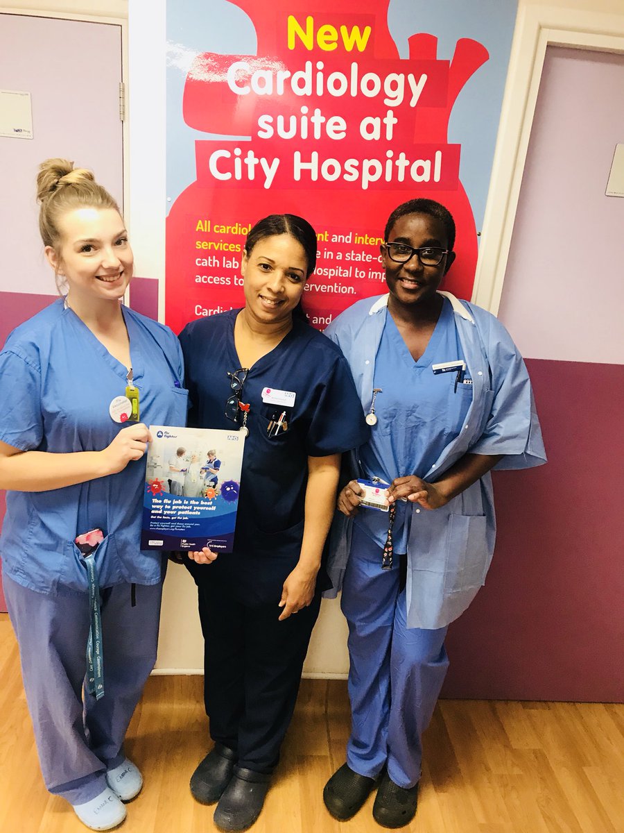 loulolou's tweet photo. #flucampaign Emma (far left) one of our flu vaccinators for Acute Cardiac Services has already competed 30 jabs within our department!!! Well done Emma 👏👏 @FluFighterSWBH @coates1995 @michelleholt01 @LauraTa31443577 @clairehubb @PaulaGardner64 https://t.co/pVzhSlis0D