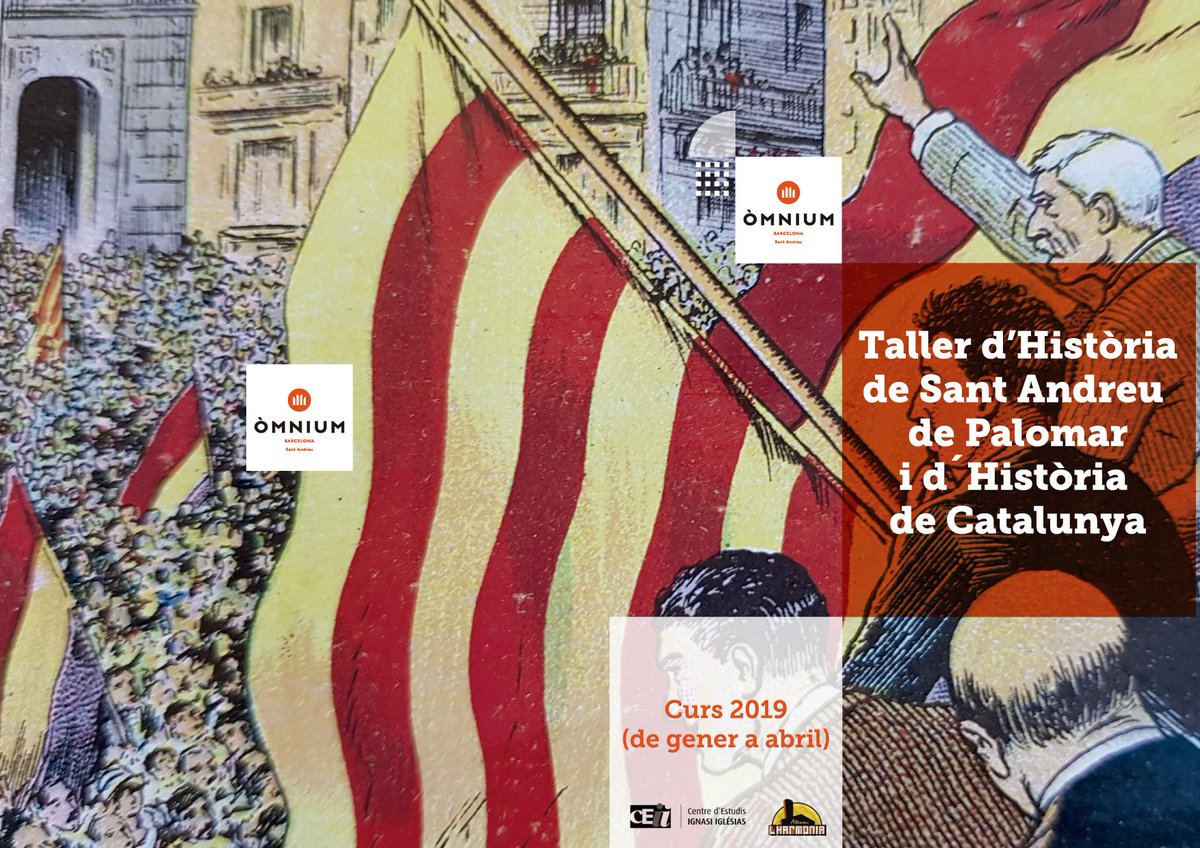 omniumstandreu's tweet photo. Encara ets a temps de reservar la teva plaça al Taller d'Història 2019. Coneix la història del teu entorn més proper i també la de Catalunya.
https://t.co/W7Q94MQpU5 https://t.co/TqVnbzyKnI