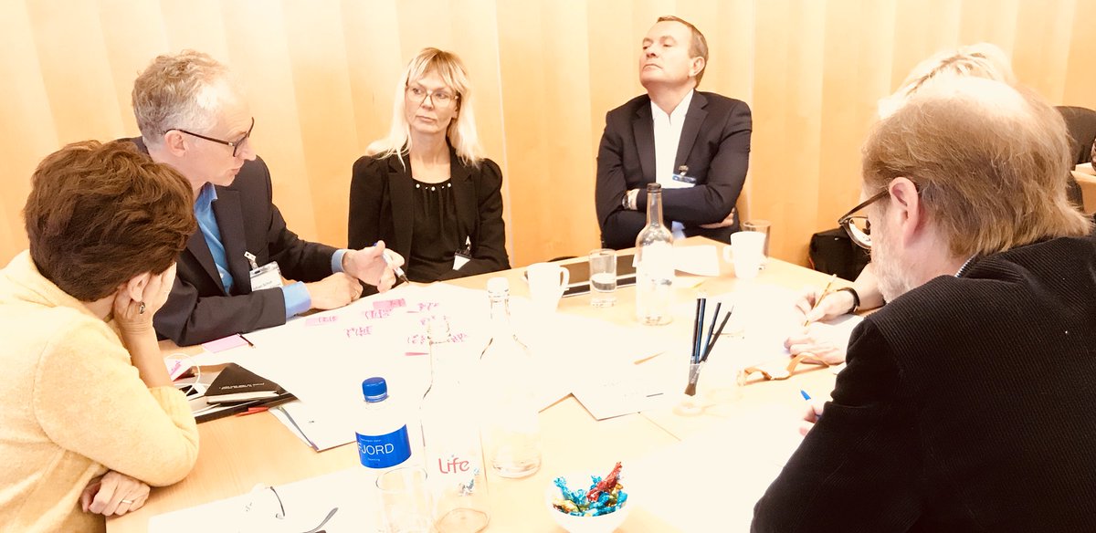 TIPConsortium's tweet photo. World Cafe for #TIPC on Experimental Policy Engagement approaches. How would you do it? #MembersEngagementWeek #TIPC2018Conf https://t.co/dusFVZ3yQu