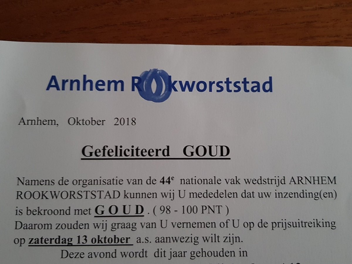 In the pocket. Nu afwachten voor welke ik heb ingestuurd.