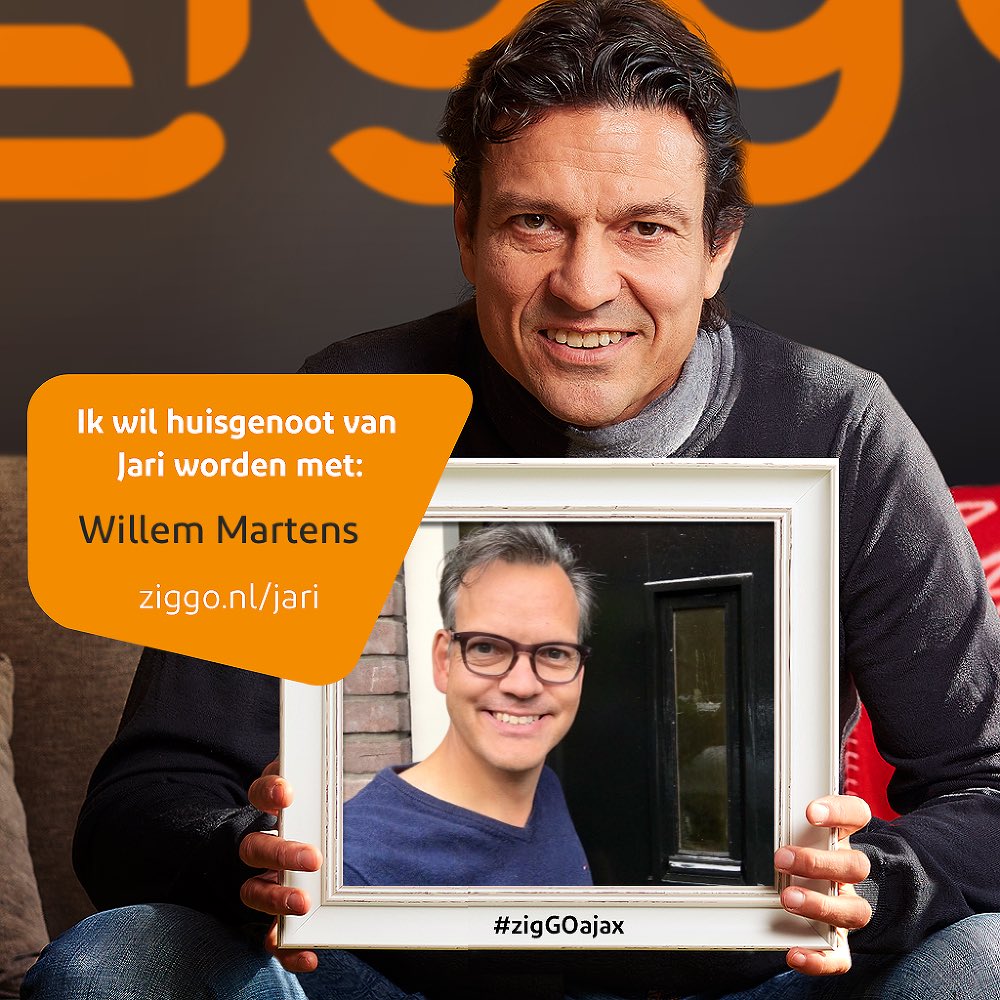 YellowPirates's tweet photo. Zojuist aangemeld voor leuke Ziggo actie om met mijn grote held Jari Litmanen in het Ziggo huisje te verblijven. Uiteraard met mijn grote “Ajax-en Jari kameraad” Willem Martens. #zigGoajax 😉💪🏼⚽️❌❌❌ https://t.co/SPLpV9ETEC