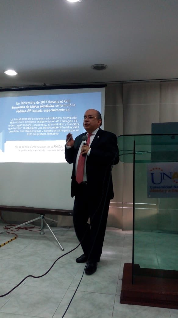 “Debemos reflexionar qué entendemos por Educación a distancia en una universidad que, como la nuestra, trabaja para ser una universidad sin distancias” <a href="/JaimeLeal_/">Jaime Leal Afanador</a> #DespliegueZonalUNAD