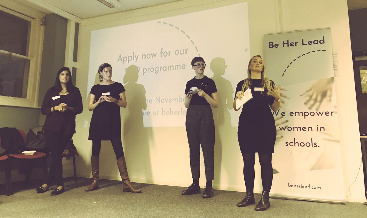 harriet_rw's tweet photo. At the #beherlead launch tonight. Brilliant organisation empowering women in schools to run programmes for girls. ✌🏼💕 https://t.co/BDiDurkH8Y