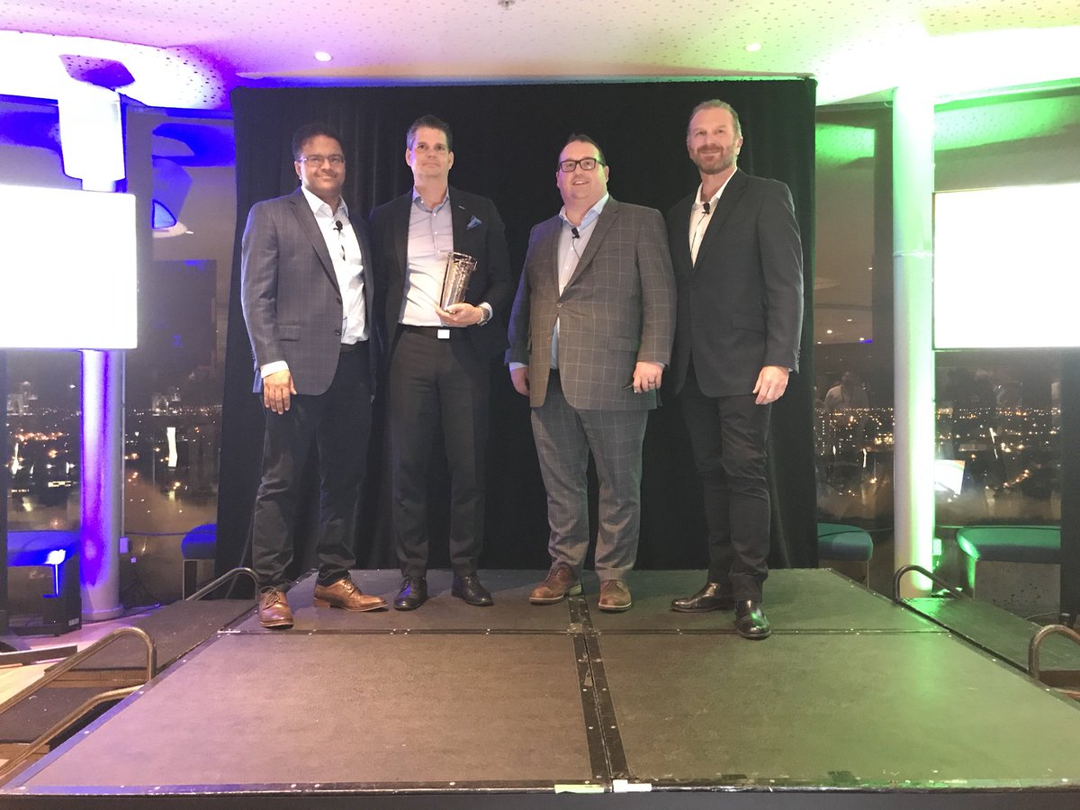 SOTI_Inc's tweet photo. Congratulations to Optidev for receiving the Marketing in Motion Award. #SOTISYNC18 https://t.co/MUUCBDLMDU