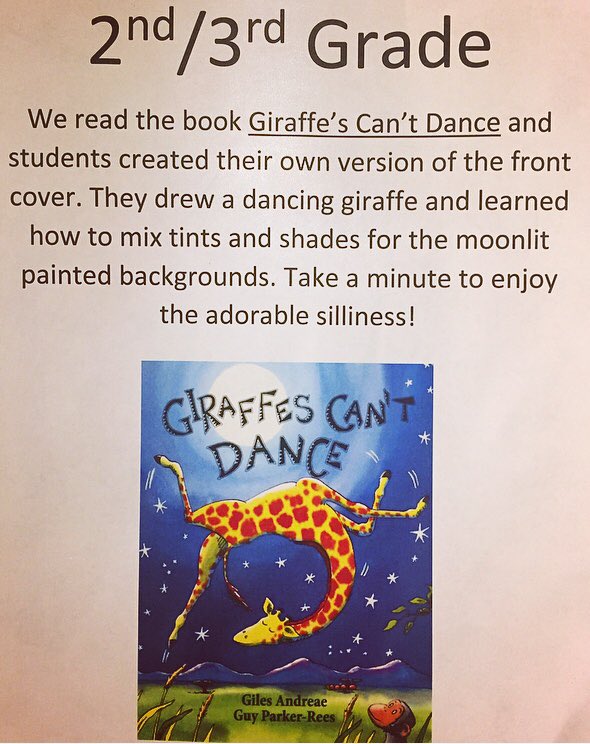 Dancing giraffe display!