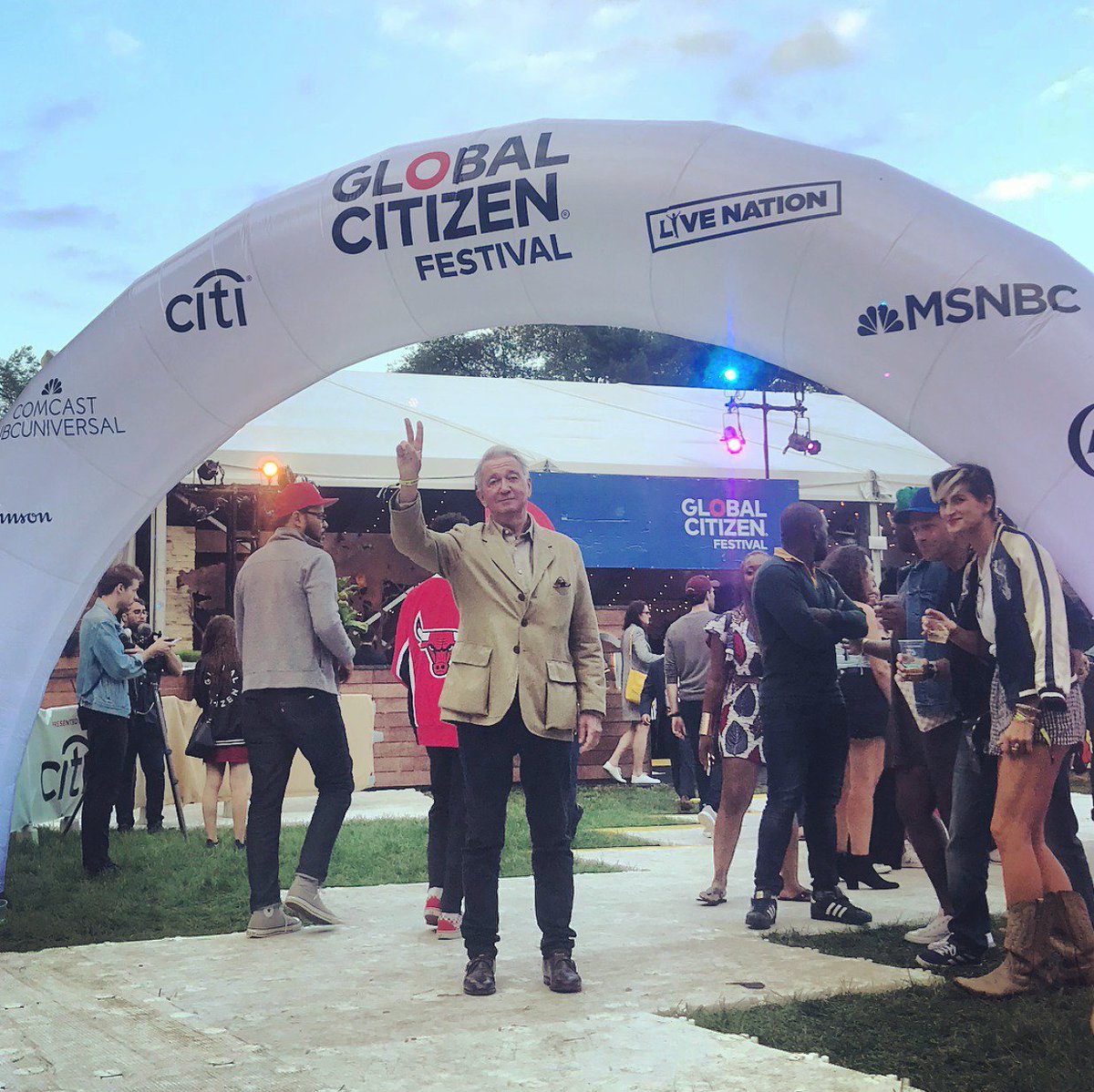 Terje Rød-Larsen, President of the International Peace Institute, at the Global Citizen Festival 2018
