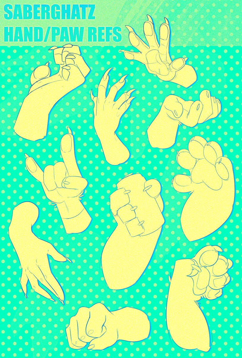 Han Bungalow overalt SABERGHATZ 🍑 on Twitter: "✨ Some hands & paws I doodled for practice! Feel  free to reference and share as you'd like! https://t.co/bJlNwq9GHe" /  Twitter