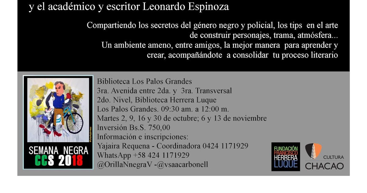 Taller de escritura Novela y Relato Negro dlvr.it/Qm5bHH