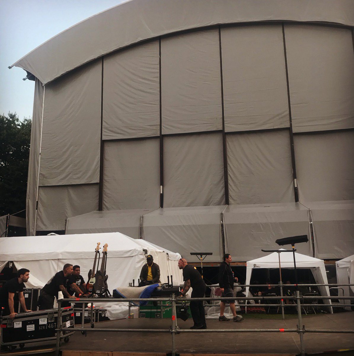 Backstage at Global Citizen Festival