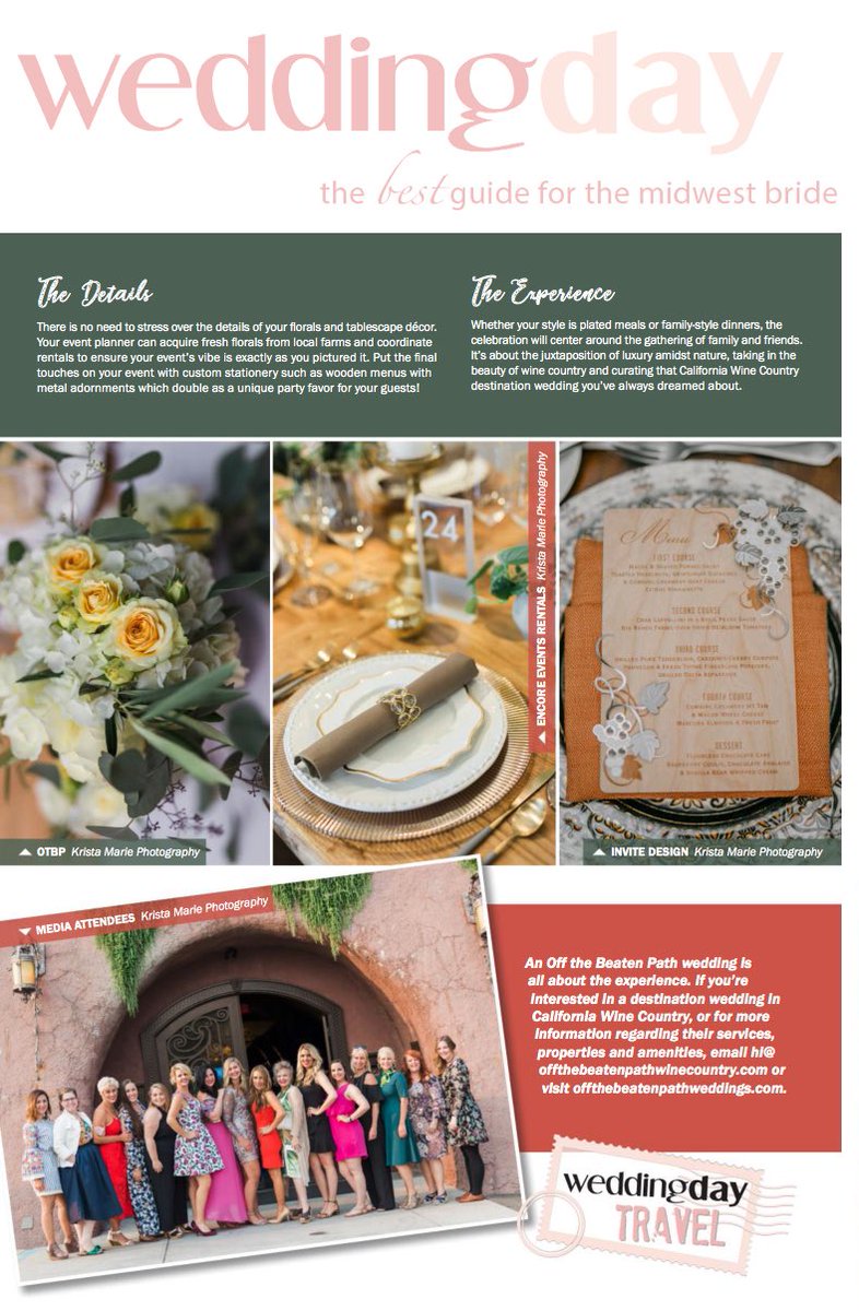 Our wood and metal menu cards are featured in this month’s <a href="/WeddingDayMag/">WeddingDay Magazine</a> ! #sonomawedding #winewedding #menucards