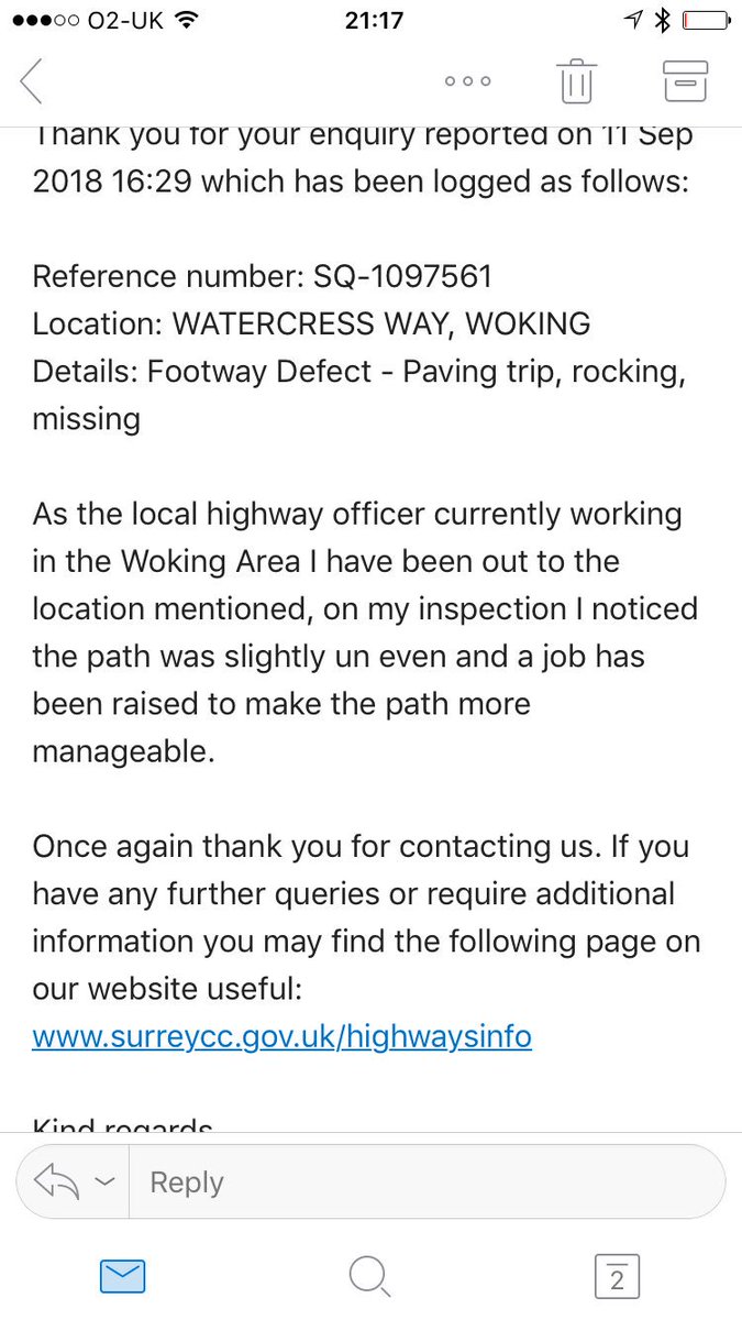 GPActionGroup's tweet image. GPAG have complained to the Council about  problem areas on the pavement in the area. Two  inconveniences - Watercress Way and  Rosehill Avenue - are  to be rectified. This is great  for the local  community who will  be able to navigate the area with mor  ease and dignity.