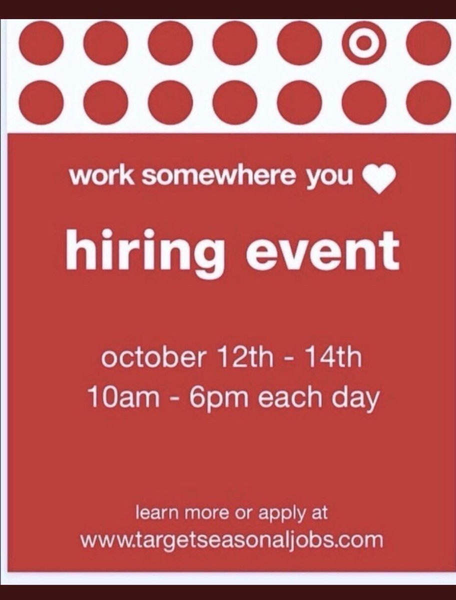 Courtney Platt (@courtneymplatt) on Twitter photo Come visit us next weekend for on the spot interviews! #WorkSomewhereYouLove ❤️🎯 Come visit us next weekend for on the spot interviews! #WorkSomewhereYouLove ❤️🎯