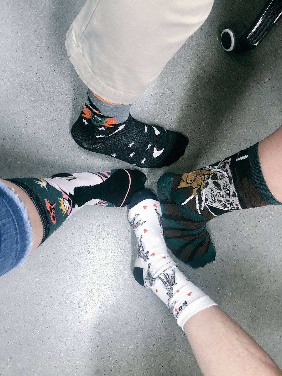 Crazy sock day to start off CAM! 🧦