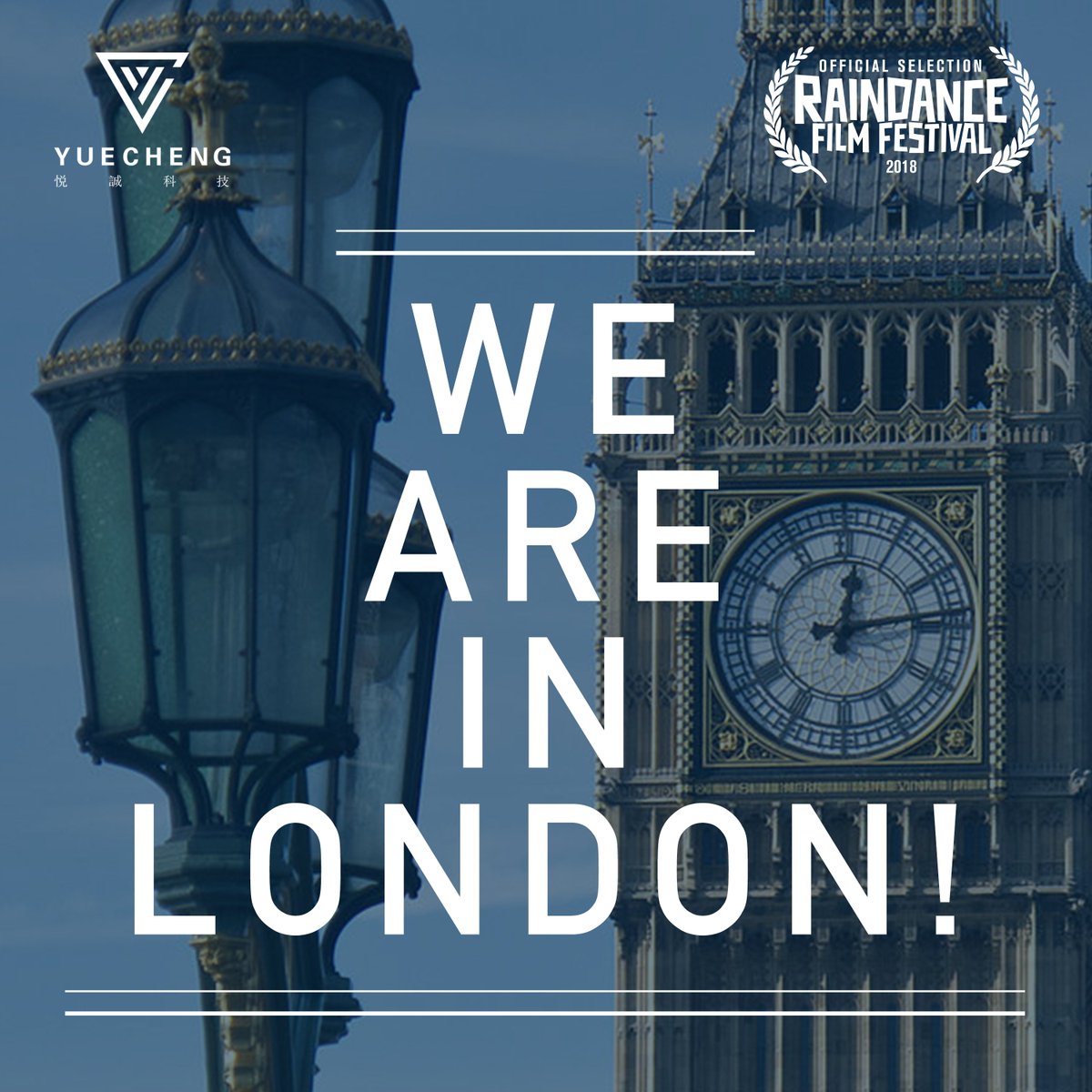 YueChengTech's tweet image. We&apos;re in London for @Raindance Film Festival!!! Come by and say hi!!