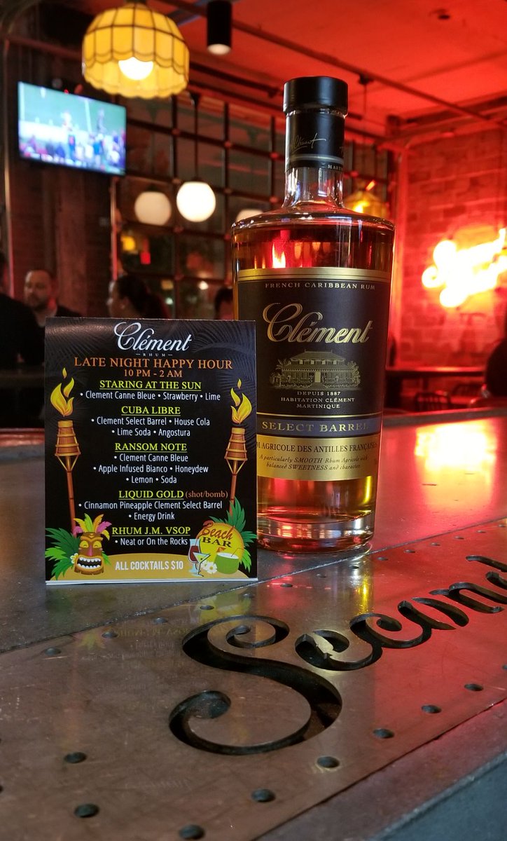 SecondBestDet's tweet image. @DetroitCocktail is here. Come get some. Late-night happy hour with @RhumClement begins at 10 tonight.