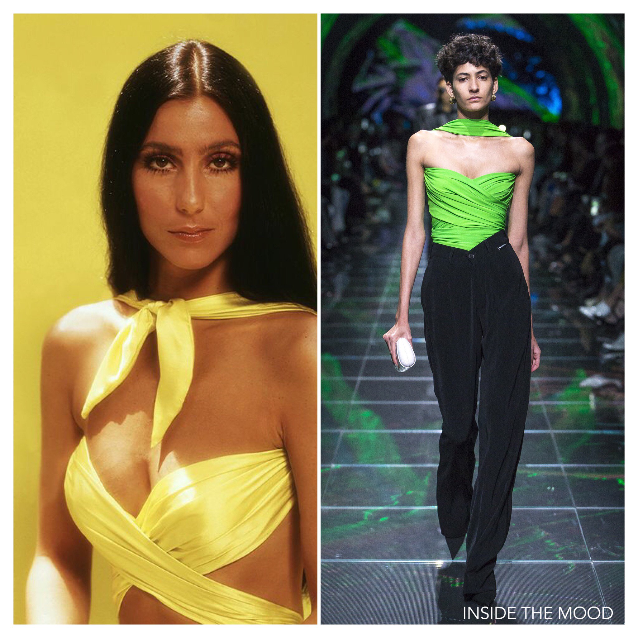 Inside the mood on X FROM A REAL PERSON Cher in the 60 s Balenciaga Spring 2019 cher balenciaga demnagvasalia fashioninspiration inspiration insidethemood https t rfAt1GTawh X