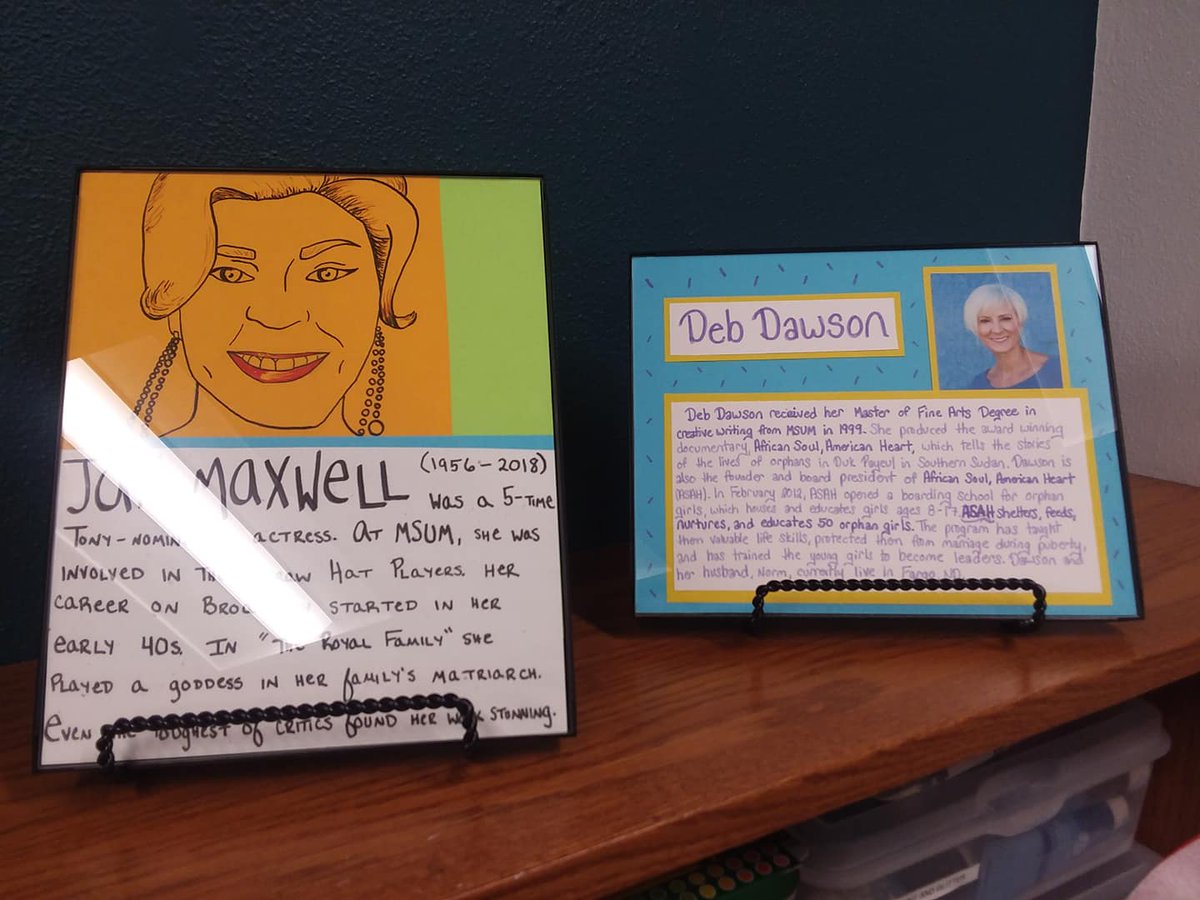 MSUMWomensCtr's tweet photo. Check out the women alum @msum_cfo is spotlighting for @MSUMHomecoming in @MSUMWomensCtr this week! come by and consider how to #igniteyourlegacy as a #feministdragon https://t.co/JvUWyq262M