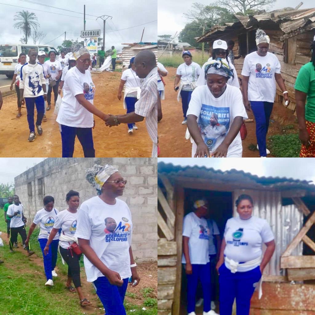 Mdeuxo1's tweet photo. Tournée de solidarité  de Mme Lydie Otounga dans les différents quartiers d #Okondja. Remise des kits de produits de première nécessité aux personnes du 3ème ages et autres malades. Un geste de coeur. #PDG2R #MathiasOtounga #Legislatives2018 #Gabon https://t.co/nm1sq3TkeK